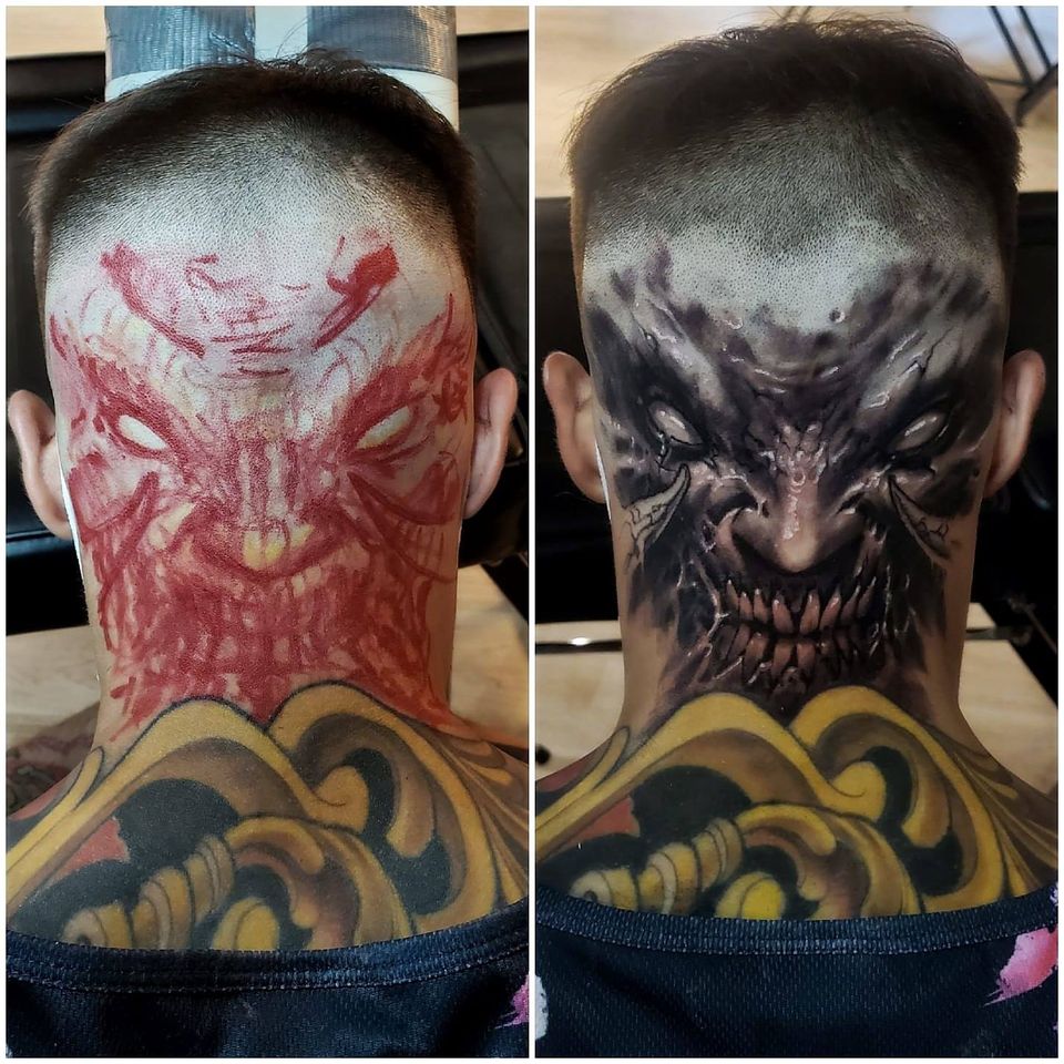 Horned Monster on the Back of the Head
