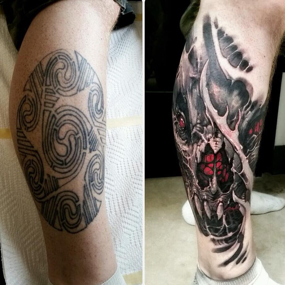 Demon with Texture Cover-Up (Use of Red)