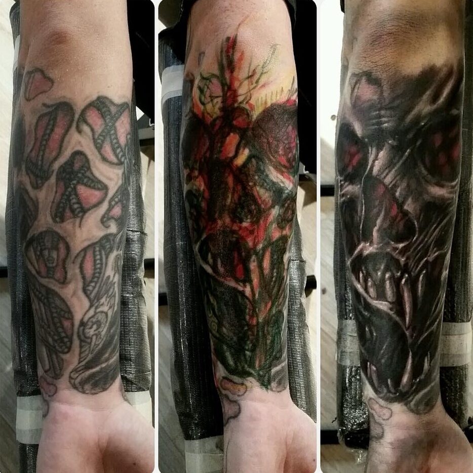 Skull Cover-Up (Use of Red)