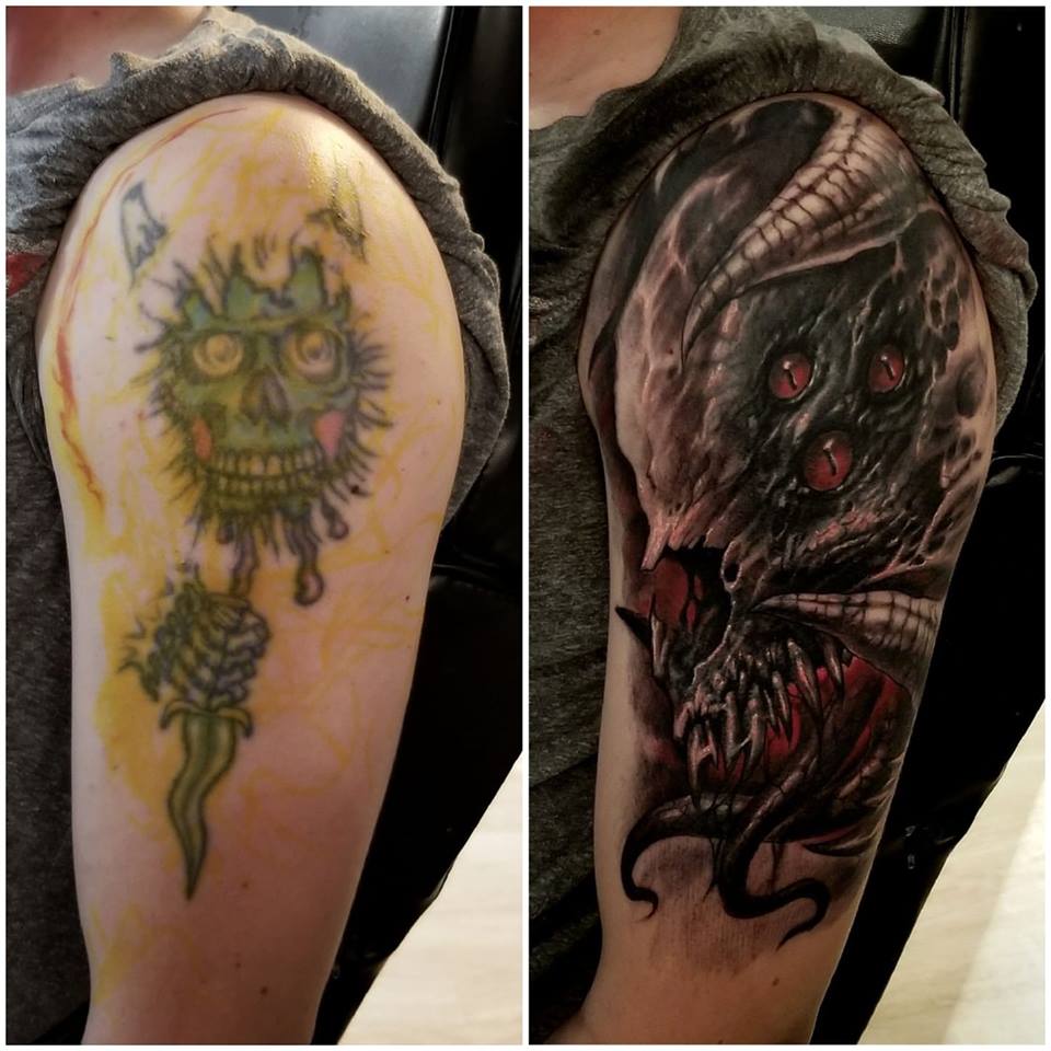 Horned Monster Cover-Up (Use of Red)