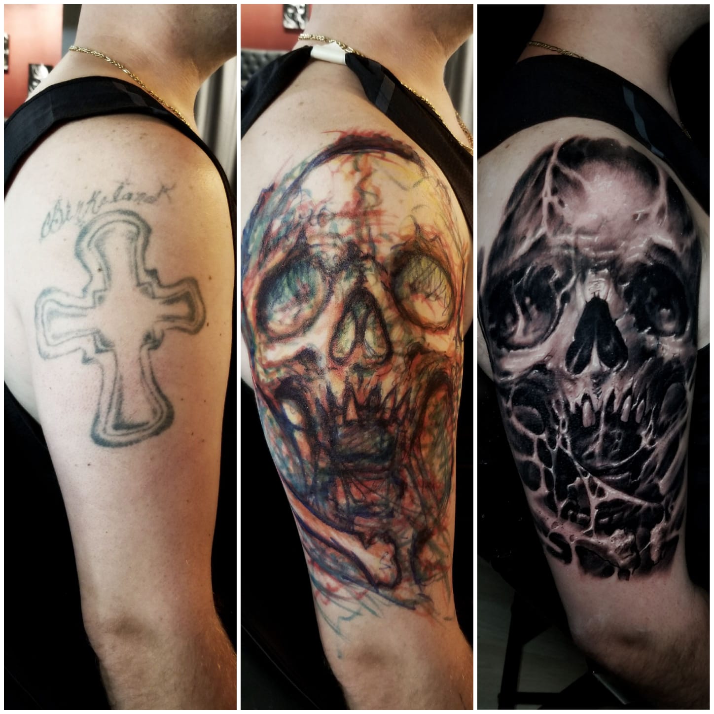 Skull with Texture Cover-Up