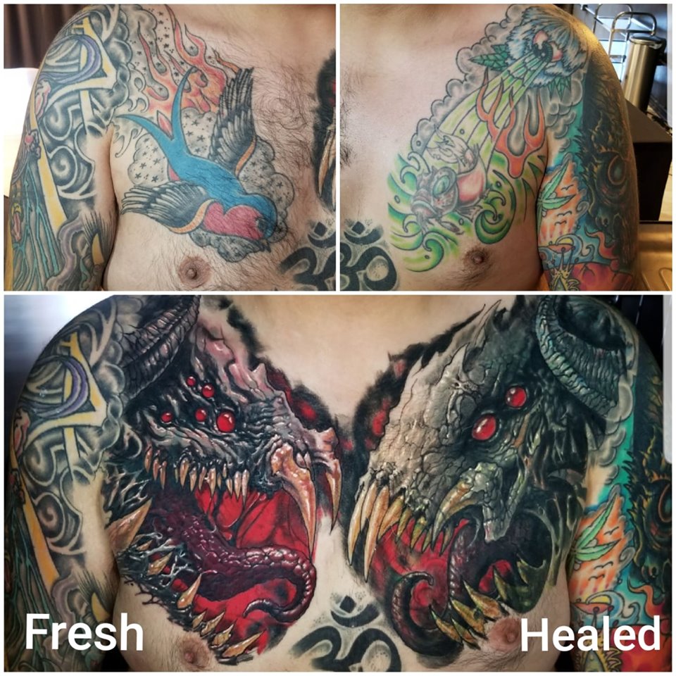 Two Monsters on Chest Healed/Fresh